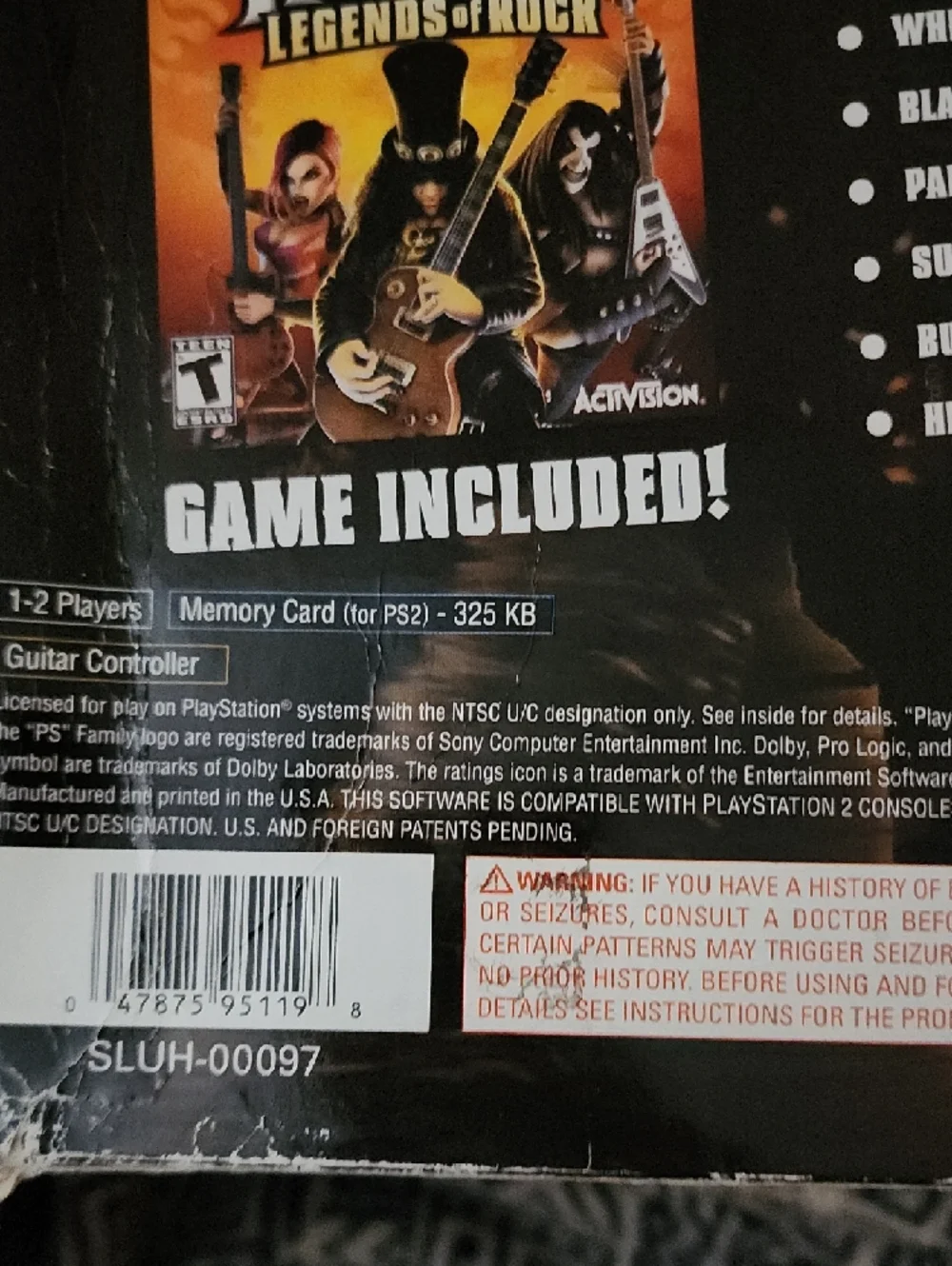 Guitar Hero III: Legends of Rock bundle for Sony PlayStation 2